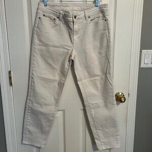 Talbots - white jeans - GIRLFRIEND style